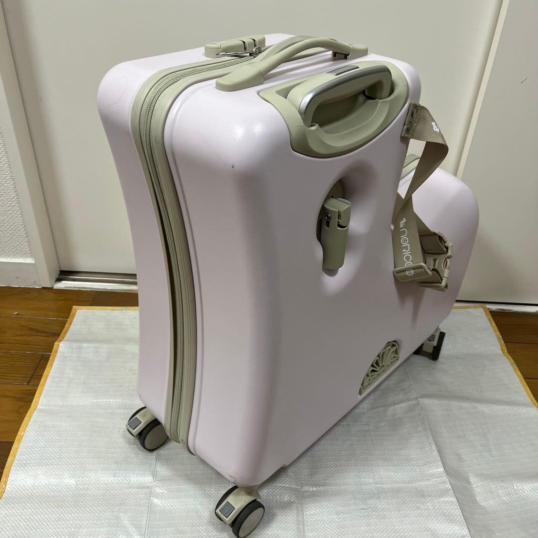 NORICCO ノリッコ 子どもが乗れる キャリーケースM 　パステルピンク