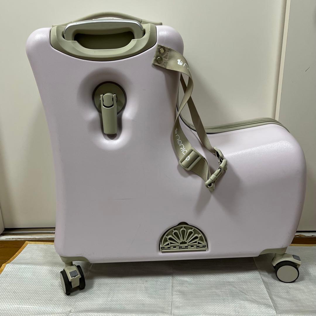 NORICCO ノリッコ 子どもが乗れる キャリーケースM 　パステルピンク