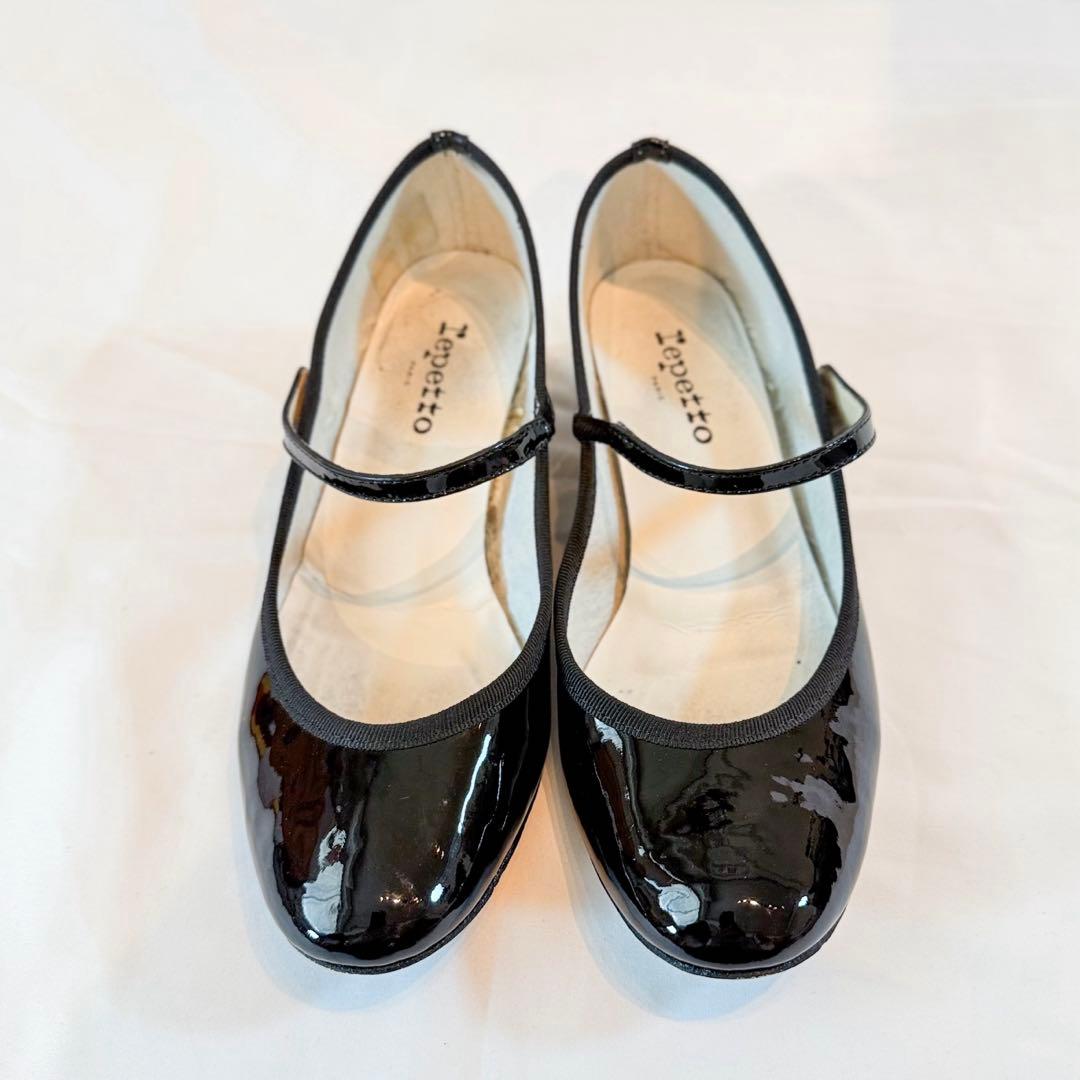 repetto レペット エナメル ストラップ パンプス 38 黒
