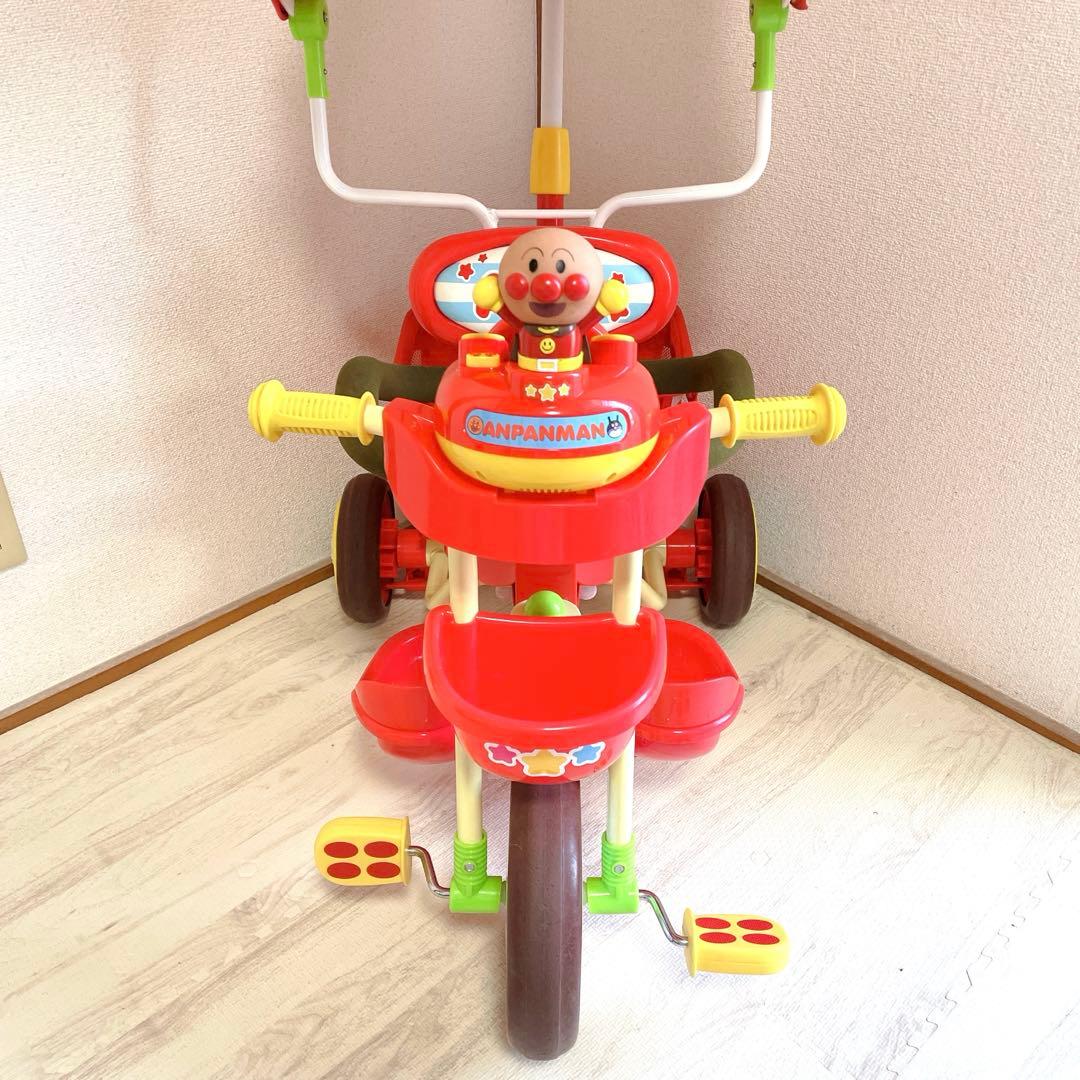 美品 エム・アンド・エム それいけ！アンパンマン デラックスII 三輪車 レッド