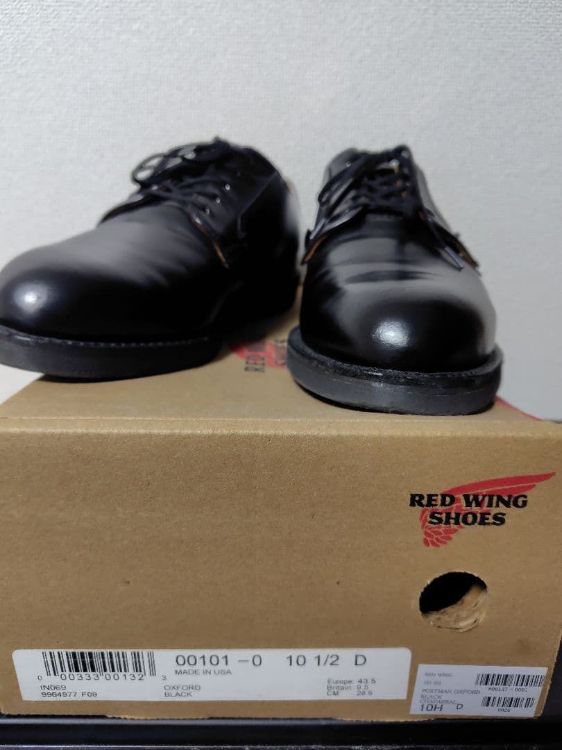 ぺ*ゃ様 RED WING SHOES 101　ポストマン 10 1/2 D