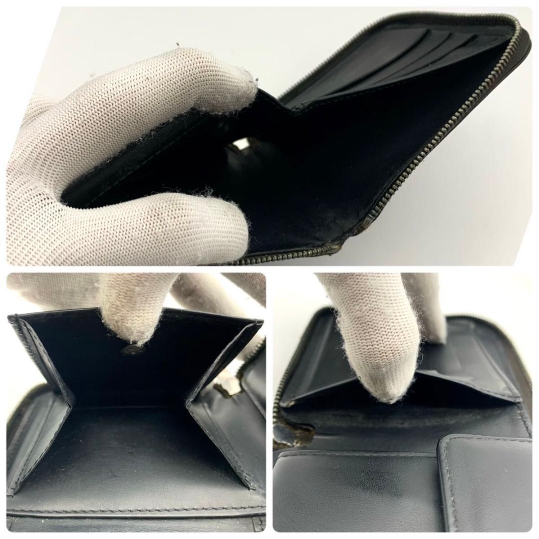 鑑定済み ルイヴィトン ポルトモネジップ モノグラム グラセ 財布 コンパクト