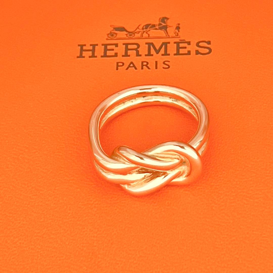 HERMES エルメス　アタメ　スカーフリング　スカーフ留め　ネックレス用コード