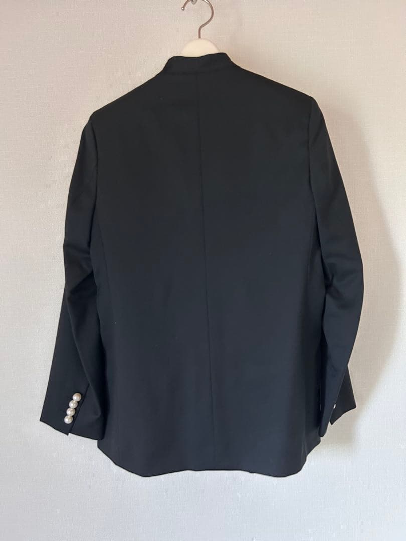 【美品】CINOHパールボタン　ジャケット　黒