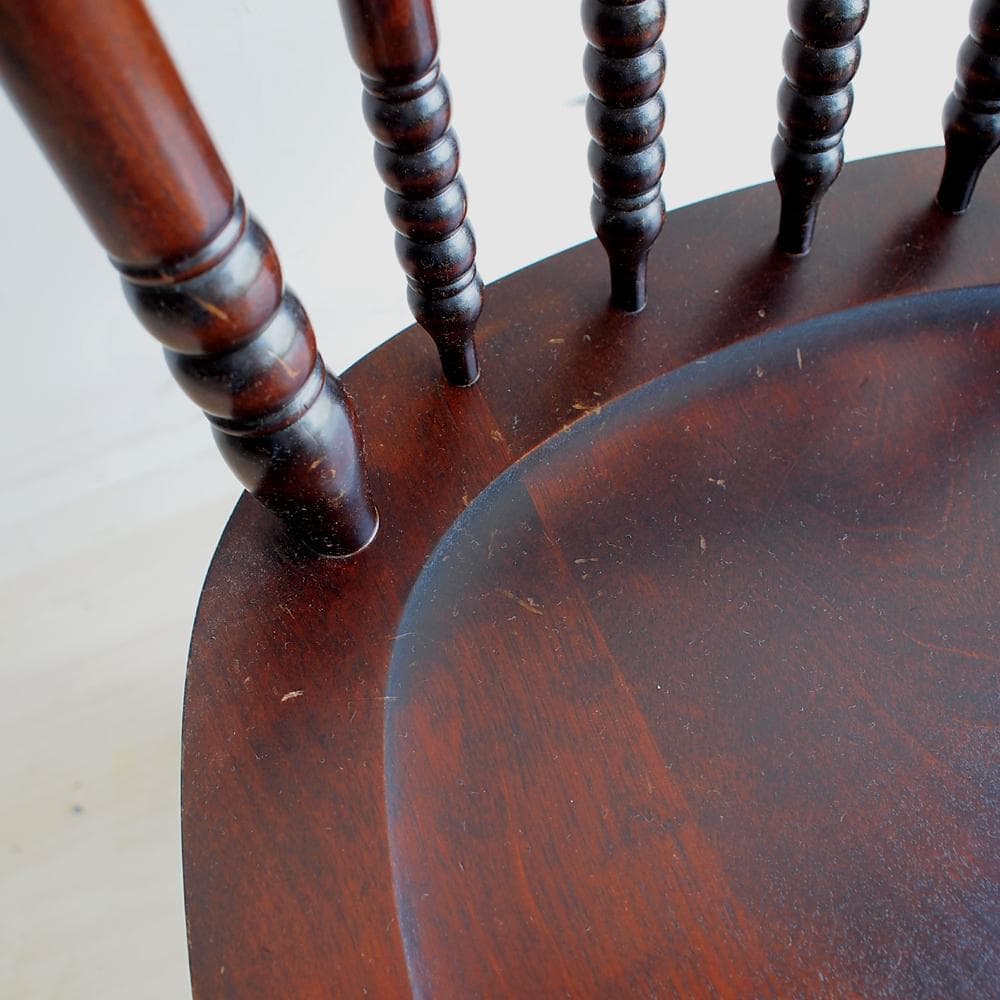 北海道民芸家具 樺材 ダイニングチェア 無垢材 和モダン 古民家 ZR23372