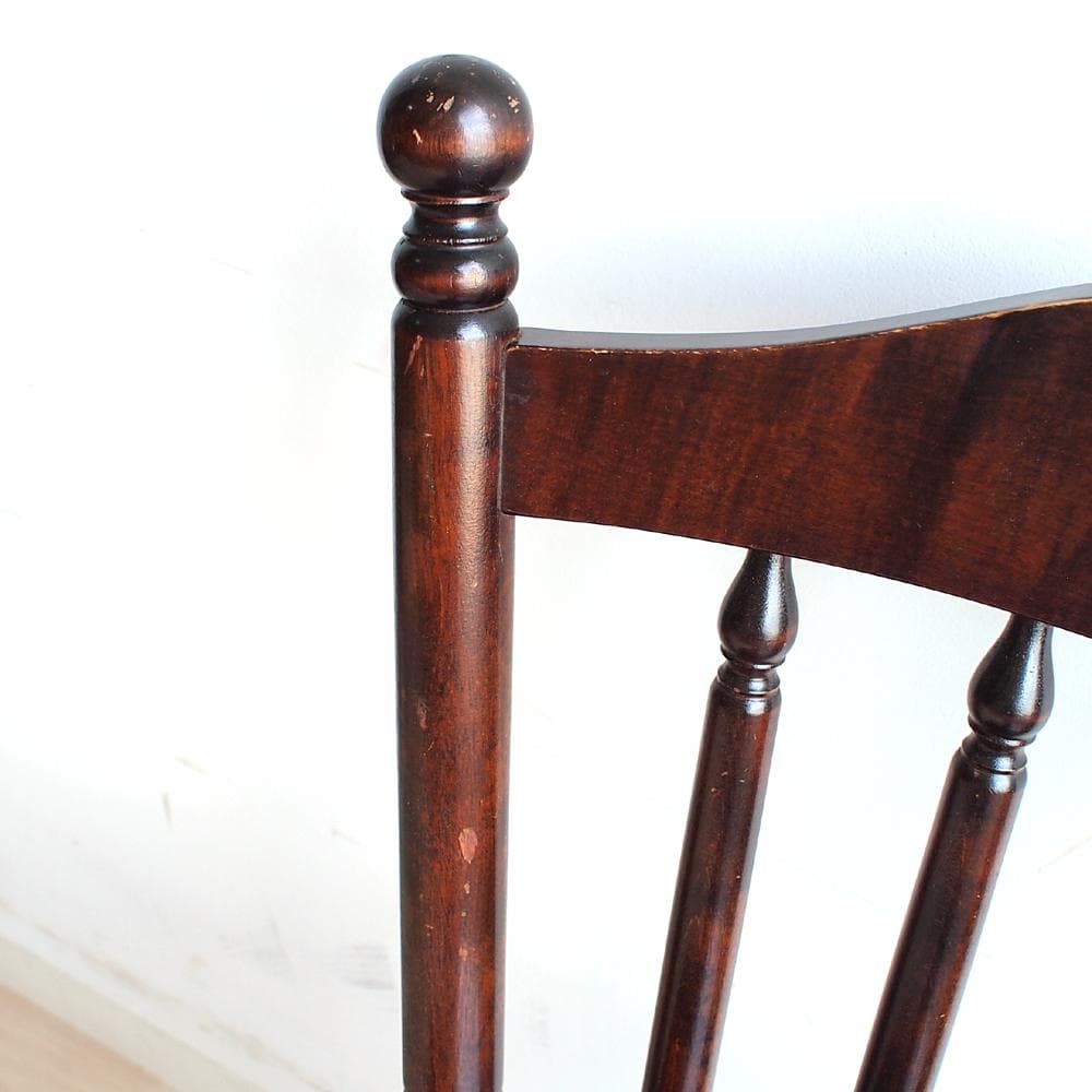 北海道民芸家具 樺材 ダイニングチェア 無垢材 和モダン 古民家 ZR23372