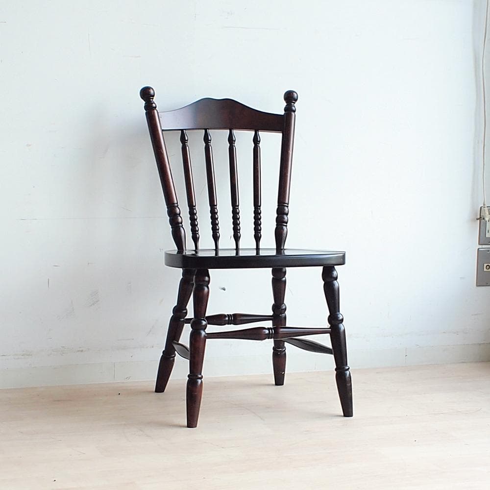 北海道民芸家具 樺材 ダイニングチェア 無垢材 和モダン 古民家 ZR23372