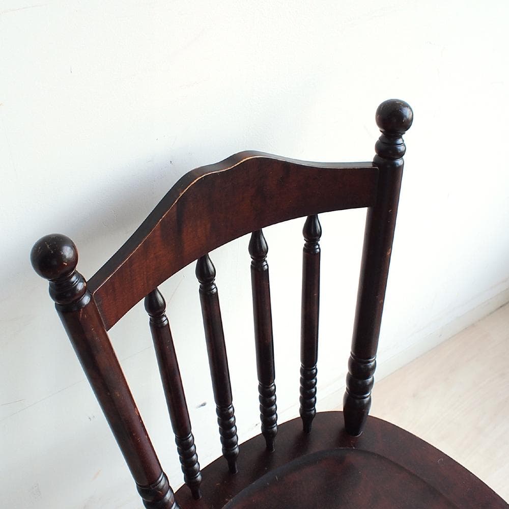 北海道民芸家具 樺材 ダイニングチェア 無垢材 和モダン 古民家 ZR23372