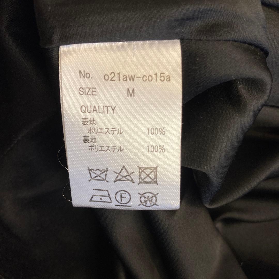 JENNE ジェンヌ エレガントカラー フレアコート ブラック　M