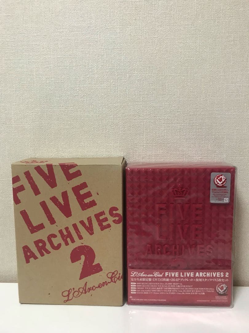 未開封L'Arc~en~Ciel DVD FIVE LIVE ARCHIVES2
