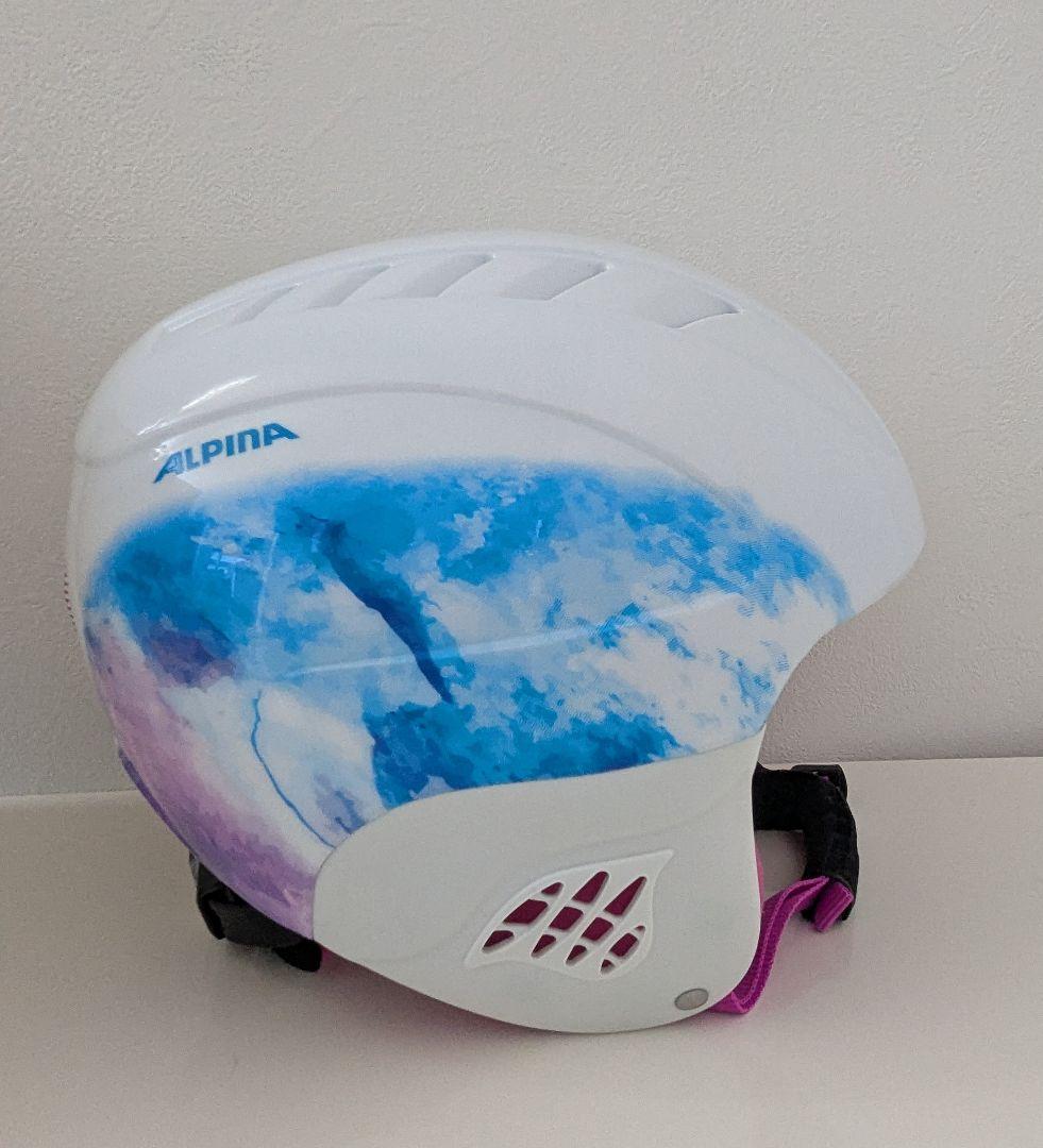 美品　ALPINA　ジュニア スキーヘルメット　54〜58cm