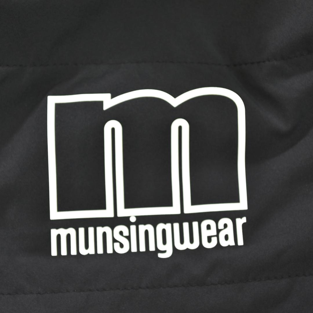 【人気】 【上質】 マンシングウェア 中綿入り ベスト ワンピース ブラック ♪