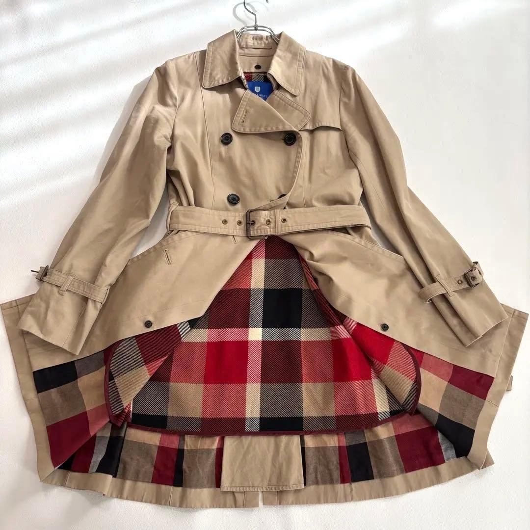 ブルーレーベルクレストブリッジ XLサイズ トレンチコート ライナー チェック