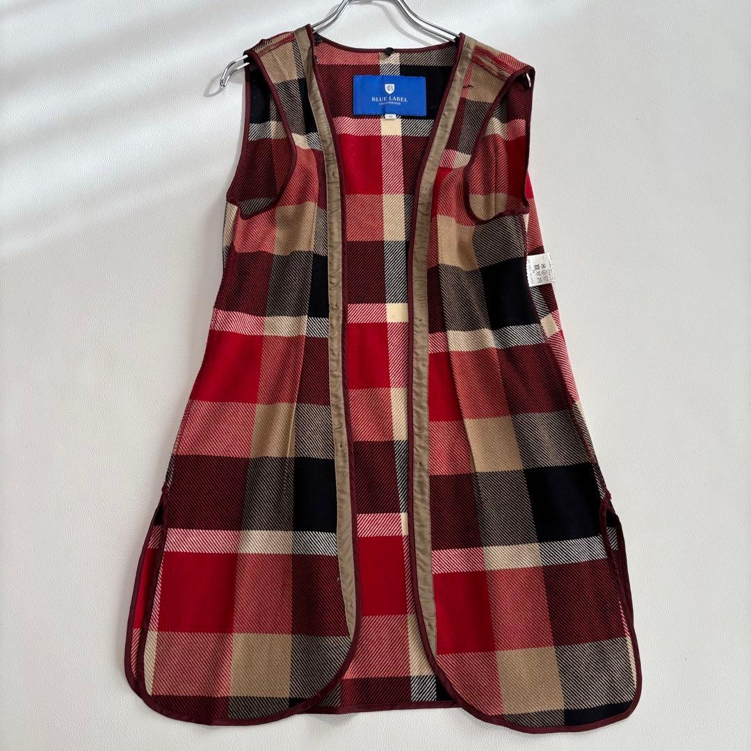 ブルーレーベルクレストブリッジ XLサイズ トレンチコート ライナー チェック