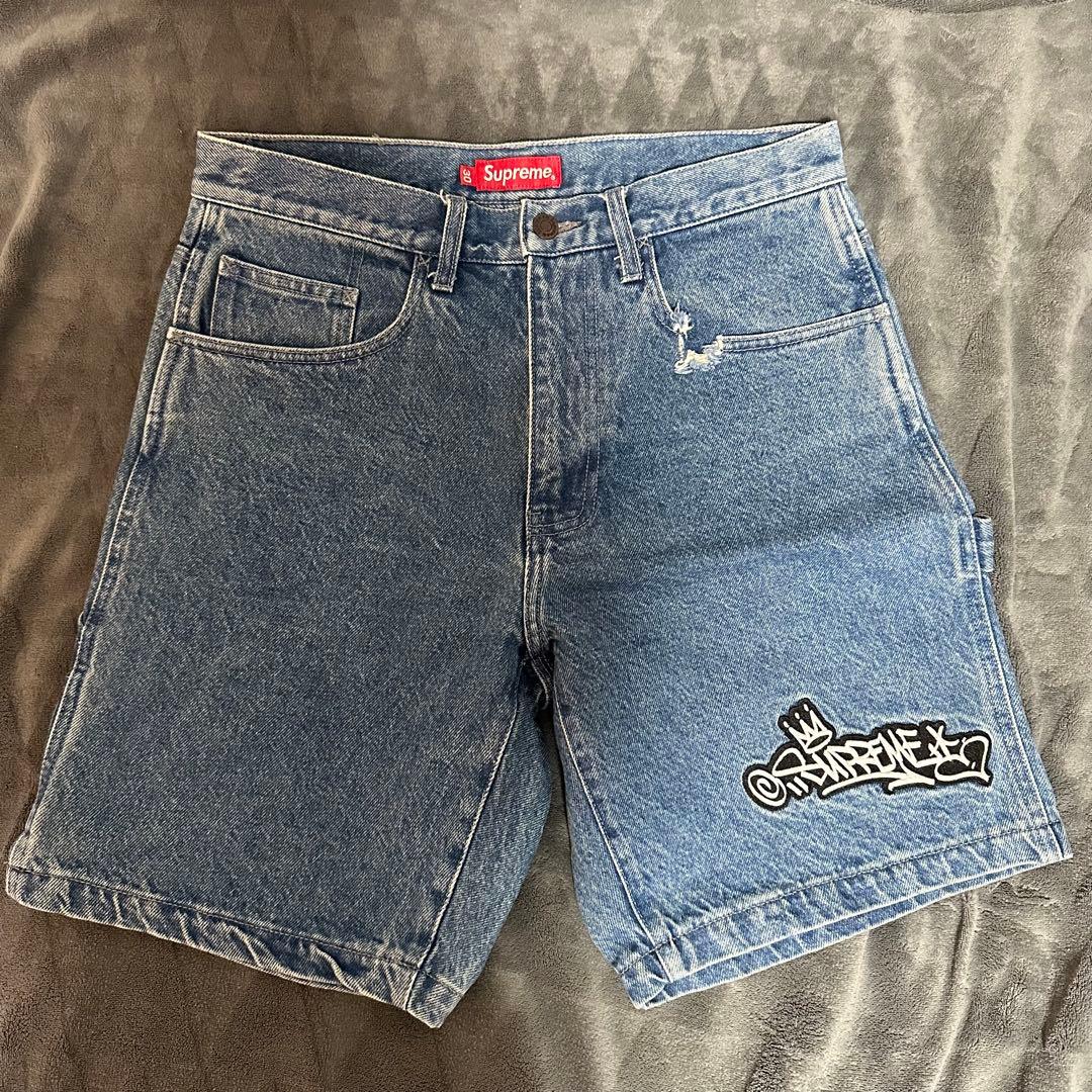 Supreme デニム ショートパンツ グラフィティ jorts ジョーツ　30