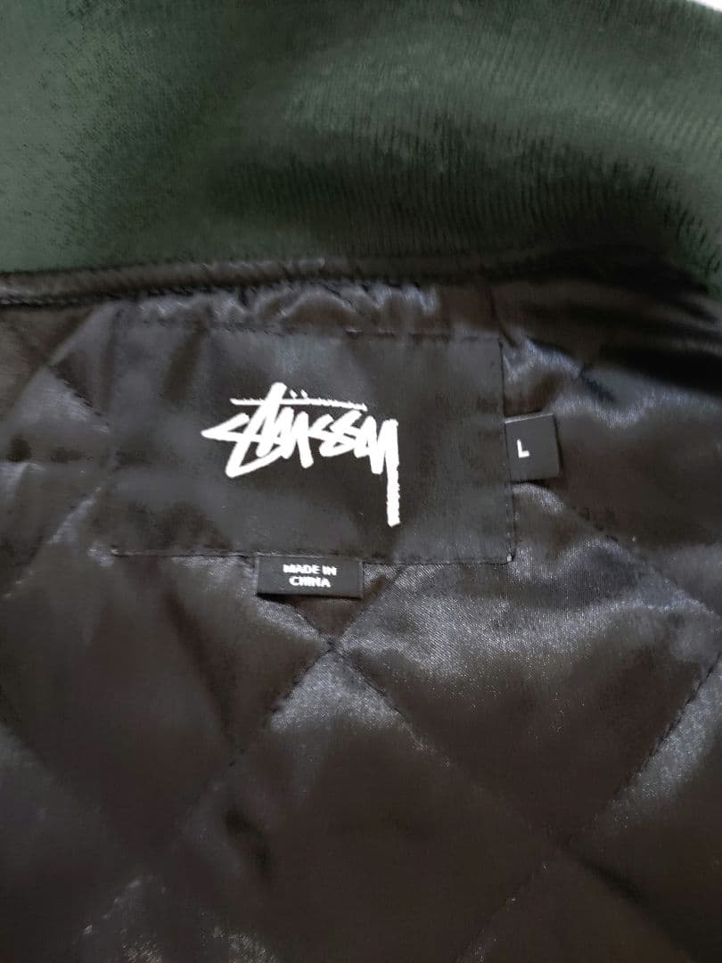 【美品】【Lサイズ】【ステューシー】【MA-1】【グリーン】【STUSSY】緑