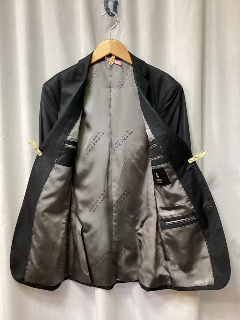 最終値下げ　クリーニング済み　バーバリーブラックレーベル　3ピース　スーツ　①