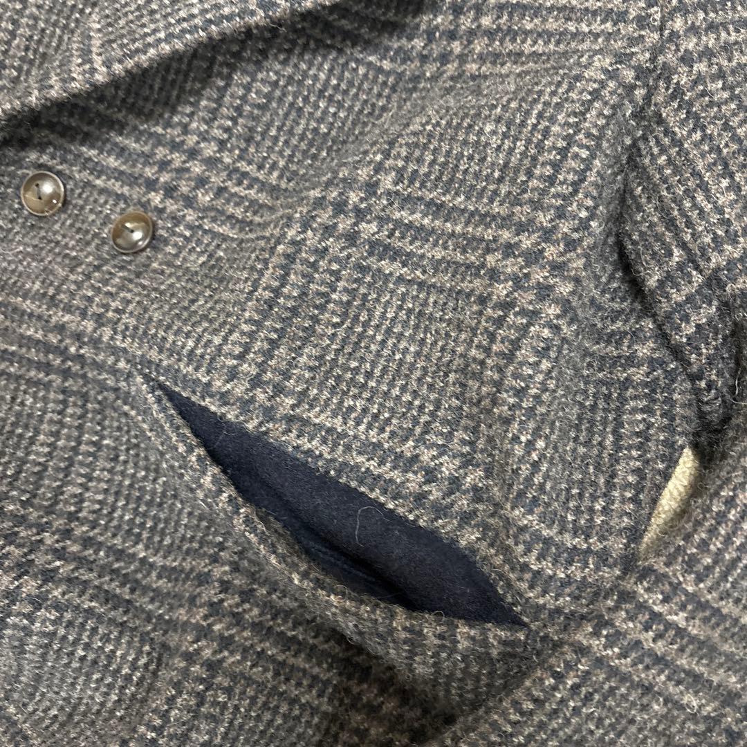 美品　パラスパレス グレンチェック チェスターロングコート ウール サイズ2