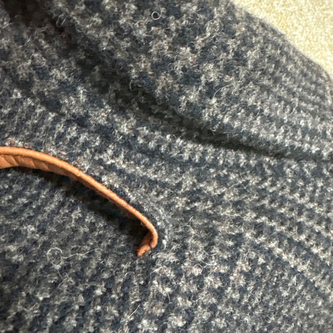 美品　パラスパレス グレンチェック チェスターロングコート ウール サイズ2