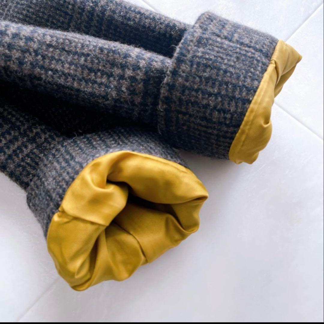 美品　パラスパレス グレンチェック チェスターロングコート ウール サイズ2