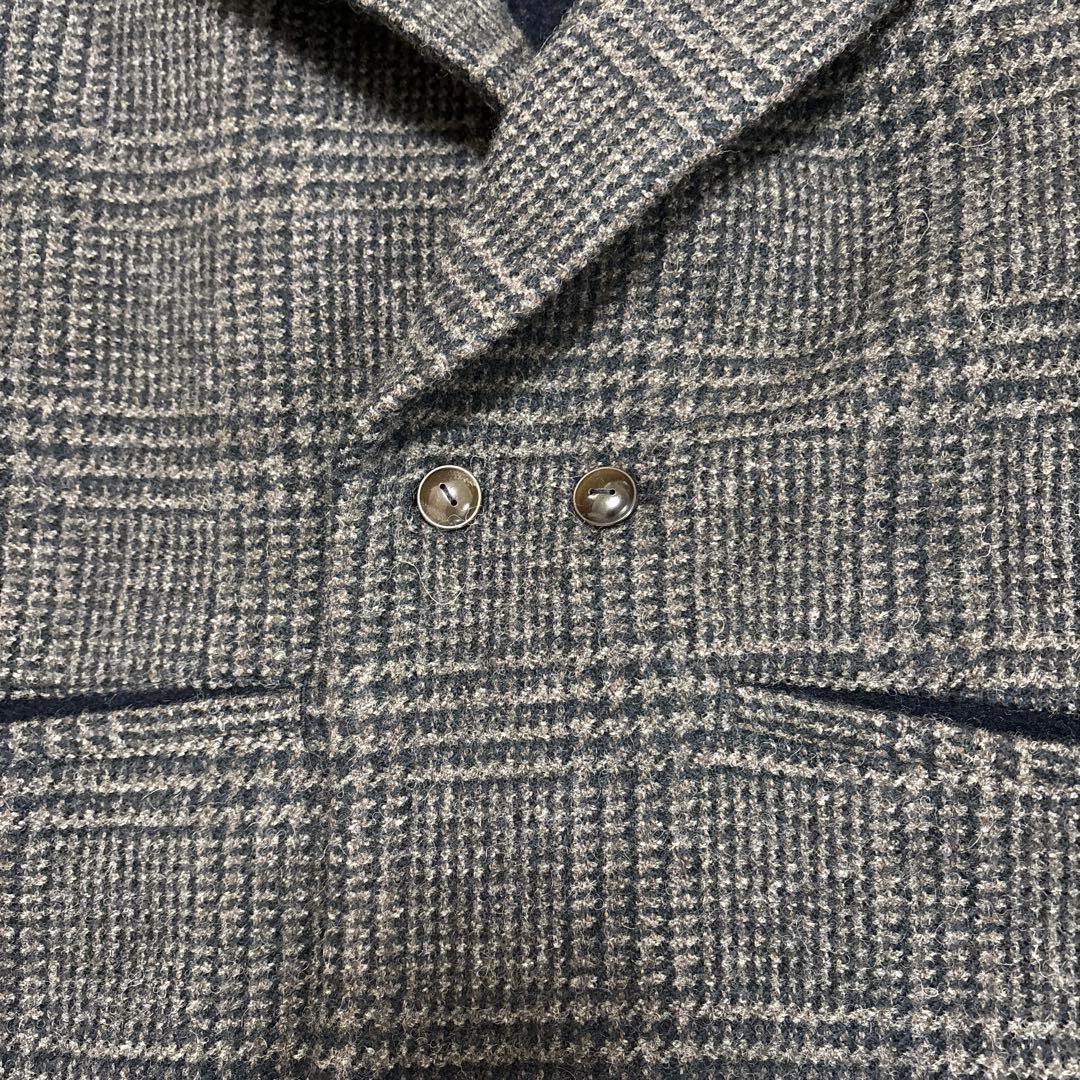 美品　パラスパレス グレンチェック チェスターロングコート ウール サイズ2