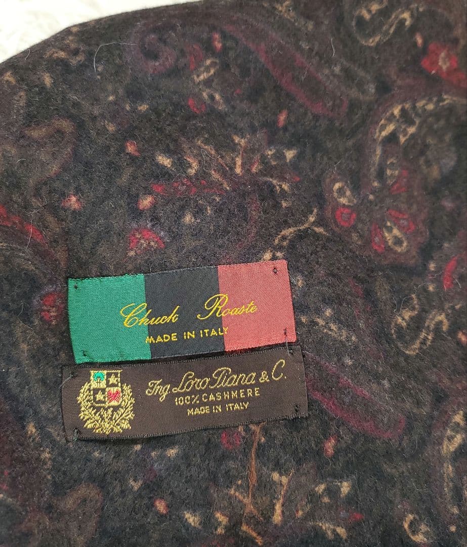 ⭐極美品⭐ロロピアーナ カシミヤ100 ペイズリー マフラー