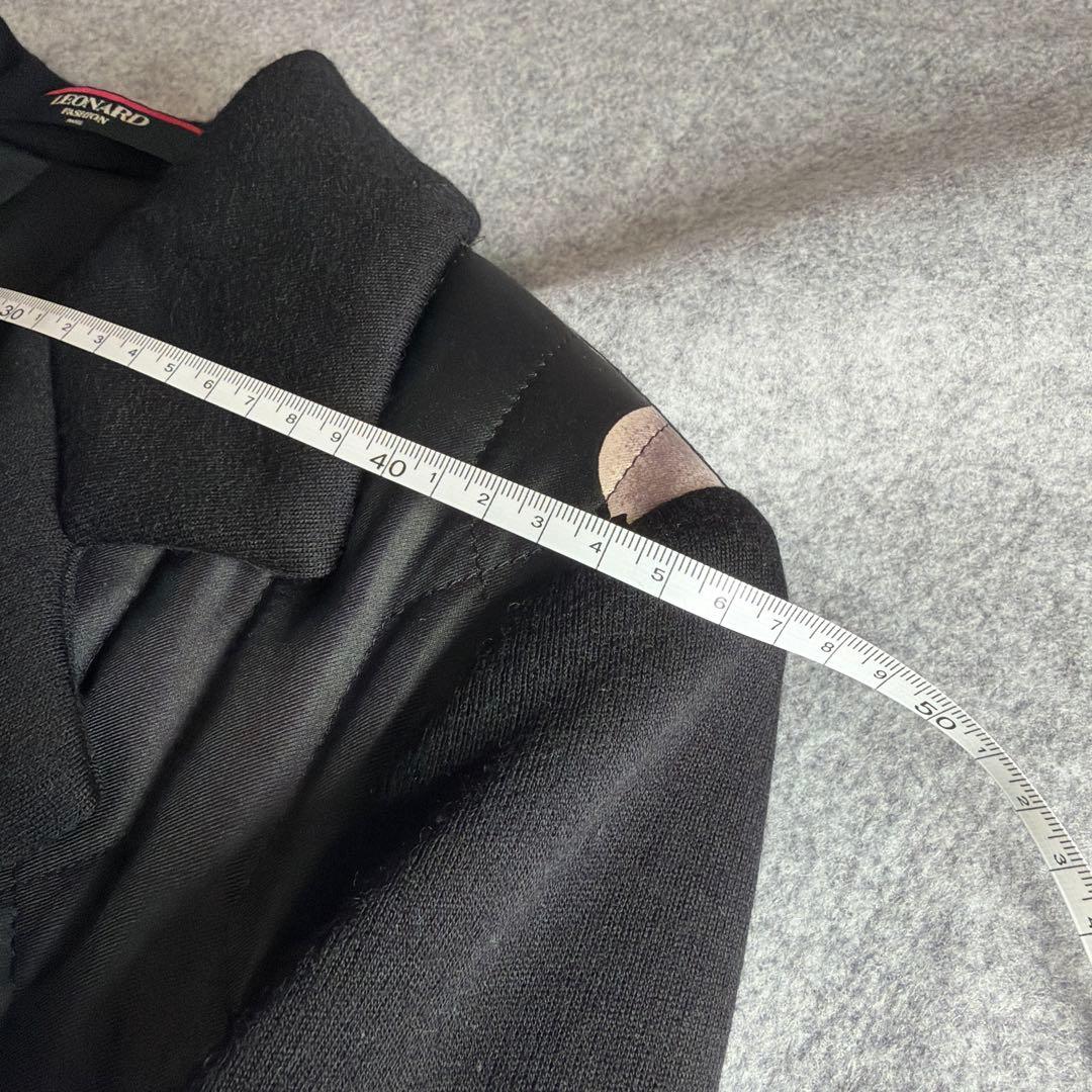 Leonard レオナール 綿入り シルクウール ジャケット Lサイズ