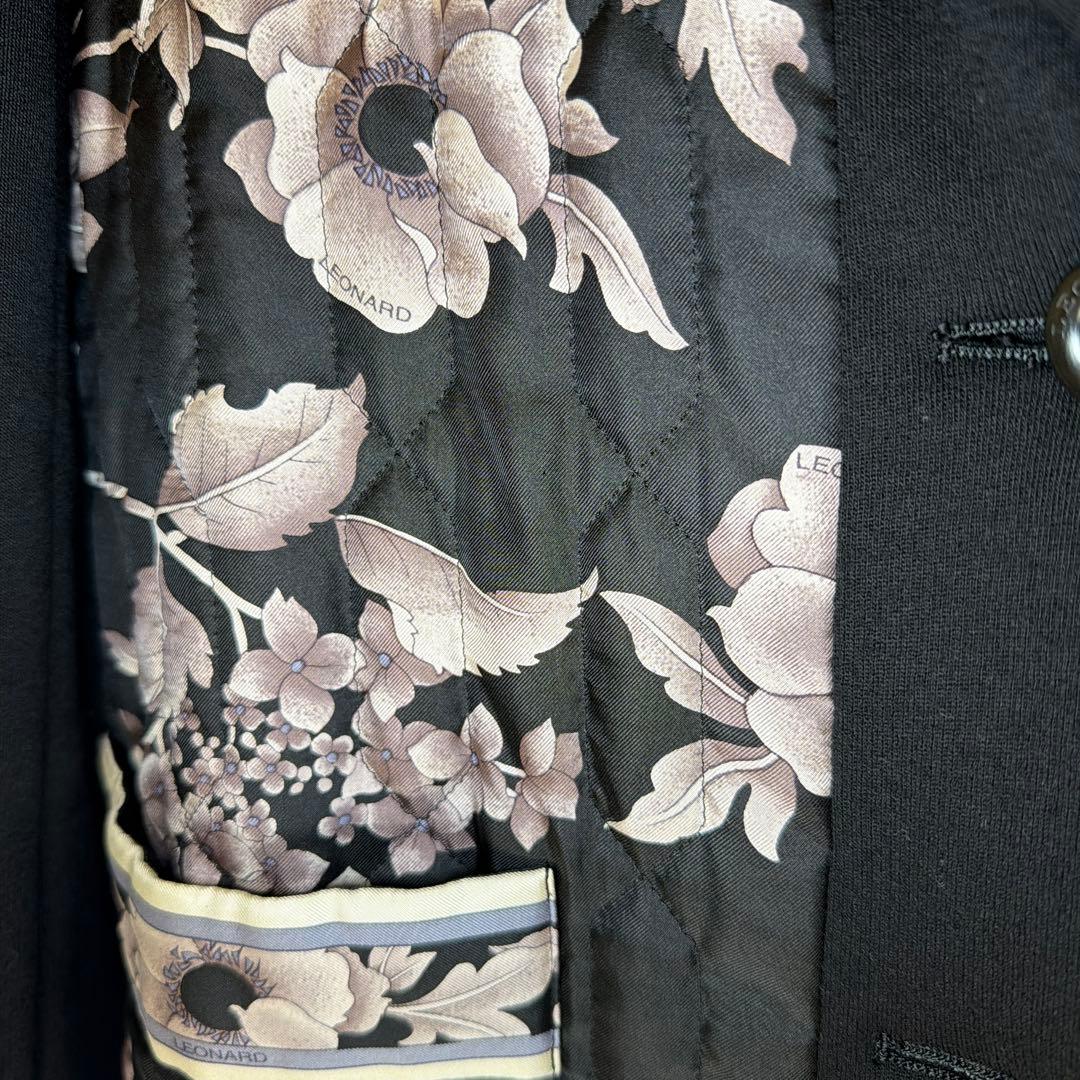 Leonard レオナール 綿入り シルクウール ジャケット Lサイズ