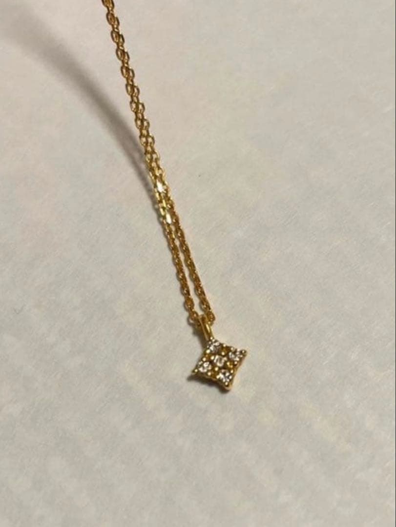 ete k18 0.02ctダイヤモンド ネックレス