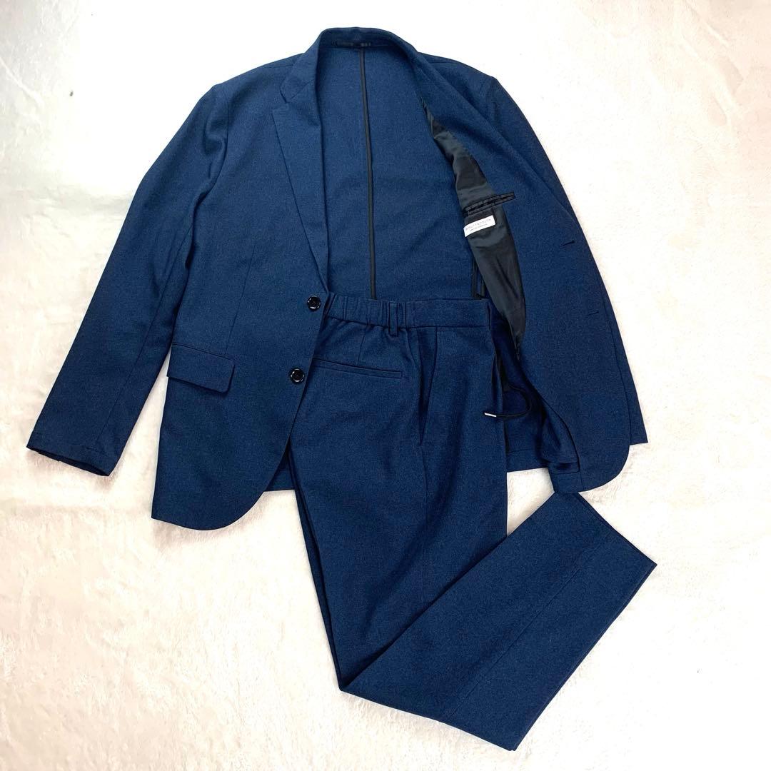 美品　ユナイテッドアローズ スーツ 上下　ストレッチ 洗える ネイビー L