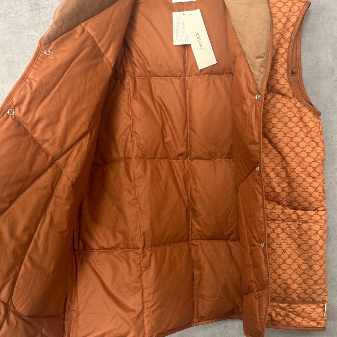 未使用タグ付CELINE マカダム トリオンフ 西川ダウン ベスト ルームウェア