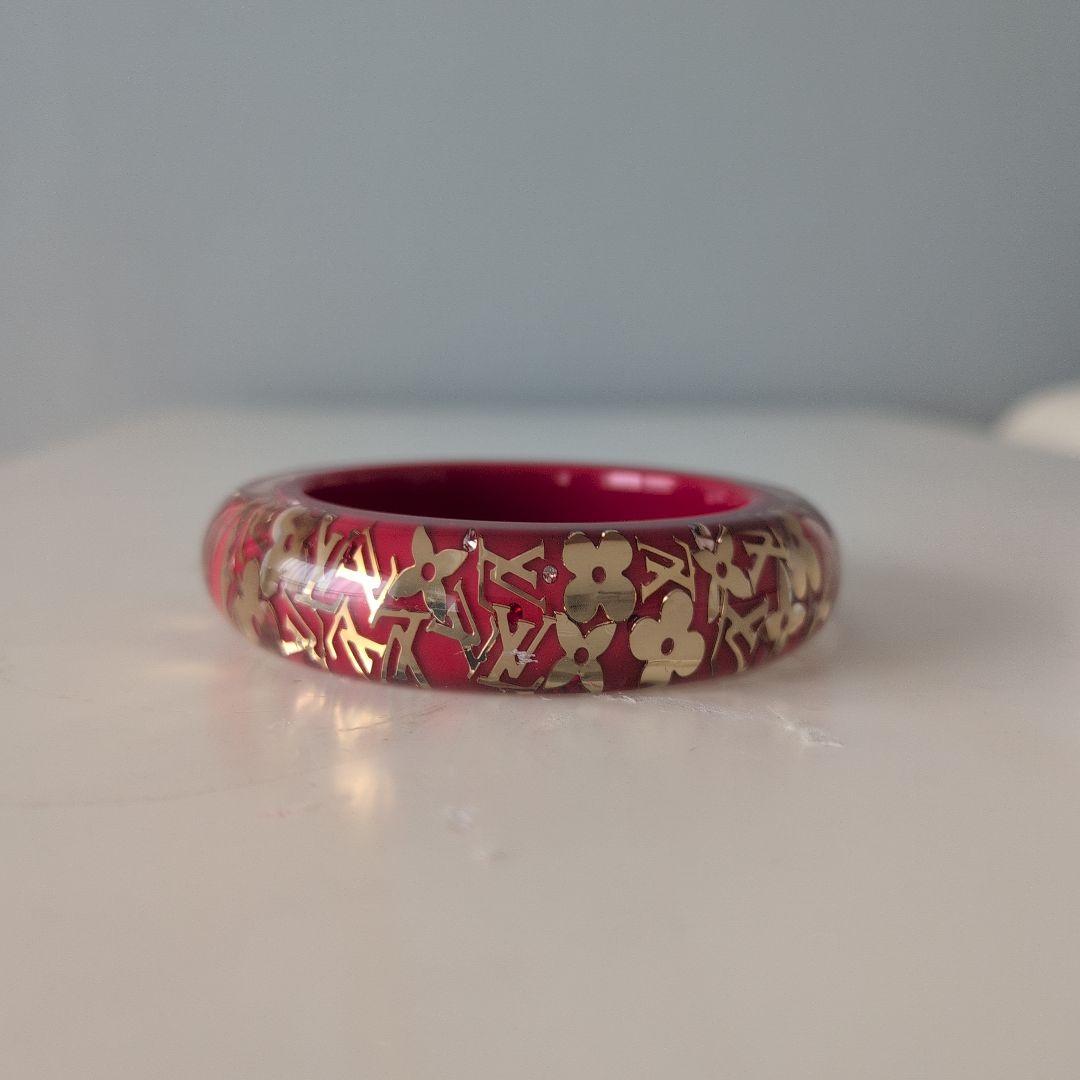 ルイヴィトン　LOUISVUITTON　アンクルージョン　　バングル　レッド