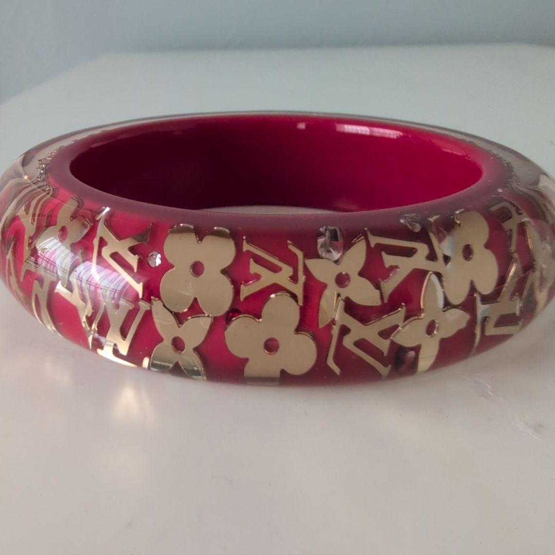 ルイヴィトン　LOUISVUITTON　アンクルージョン　　バングル　レッド