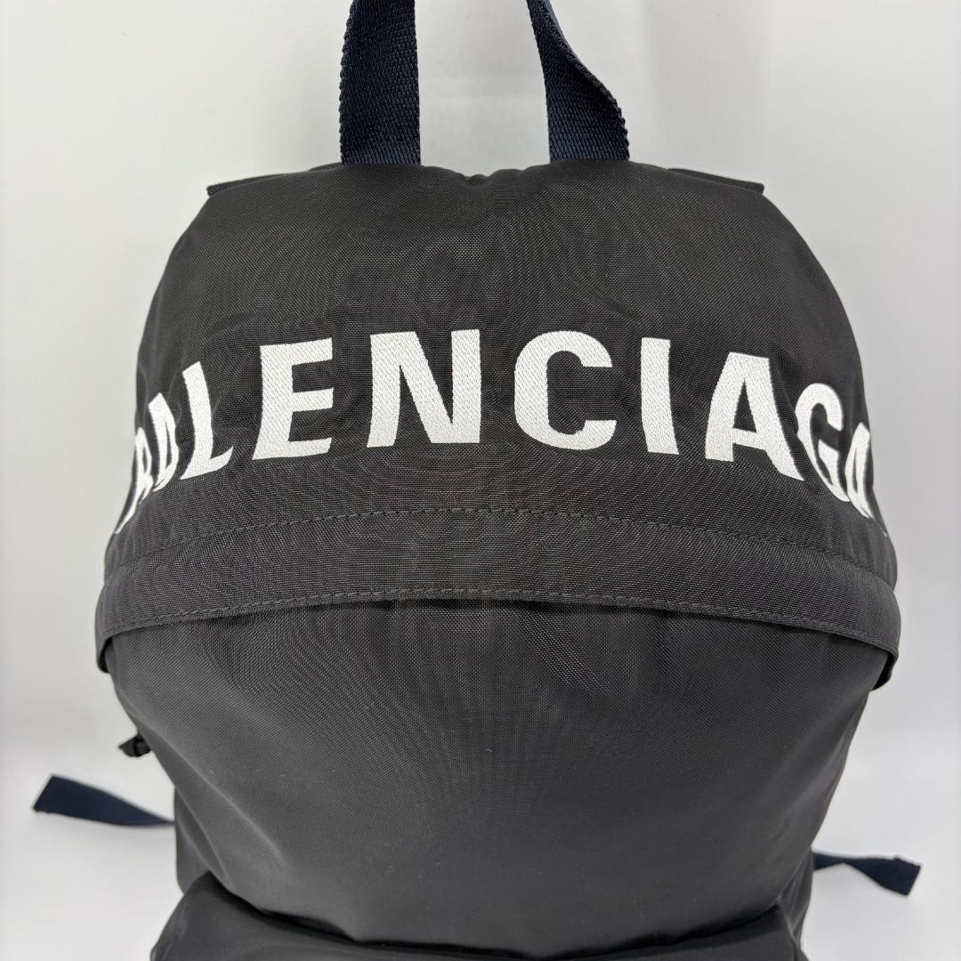 16738✨美品✨バレンシアガ ウィール バックパック リュックサック ブラック