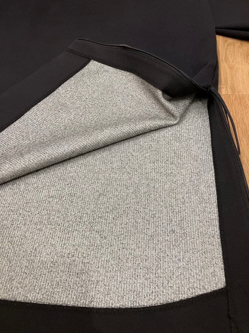 HYKE サイドジップ ダウンワンピース ブラック サイズ1