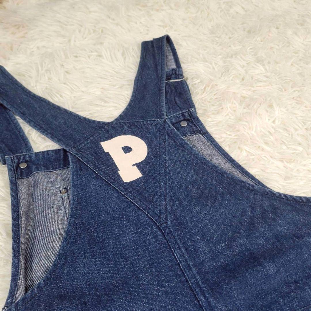 美品☆ピンクハウス　ジャンパースカート　パッチワーク　ベア　ロング　ロゴ　ハート