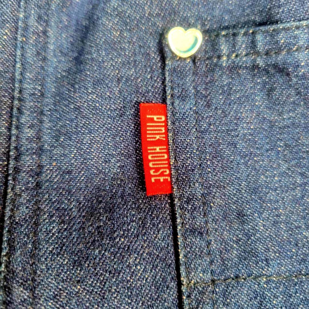 美品☆ピンクハウス　ジャンパースカート　パッチワーク　ベア　ロング　ロゴ　ハート