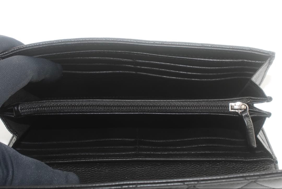 CHANEL＊シャネル＊キャビアスキン＊マトラッセ＊長財布＊フラップウォレット＊