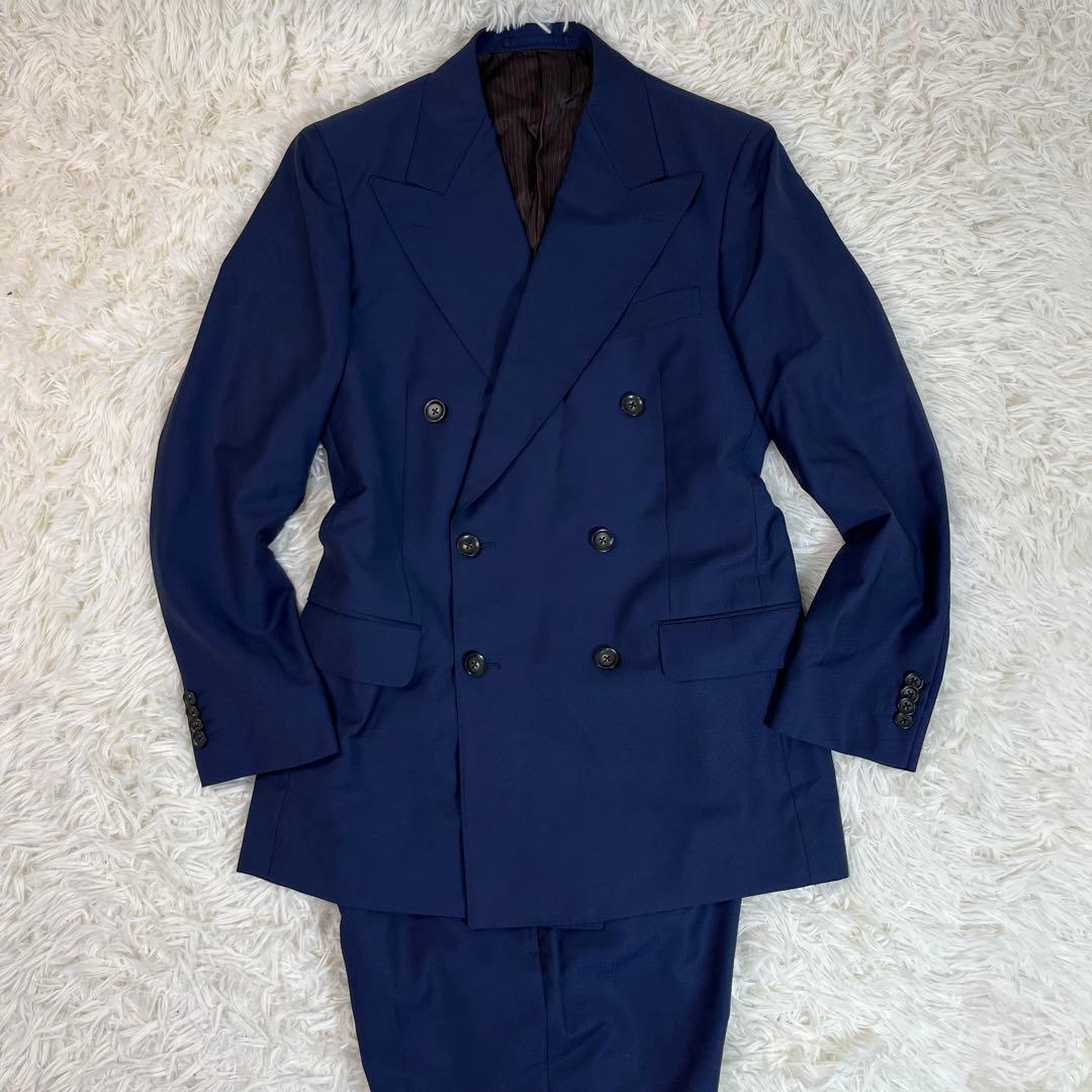 オンワード樫山 ダブルスーツ O.P.S. ネイビー 日本製 菅田将暉