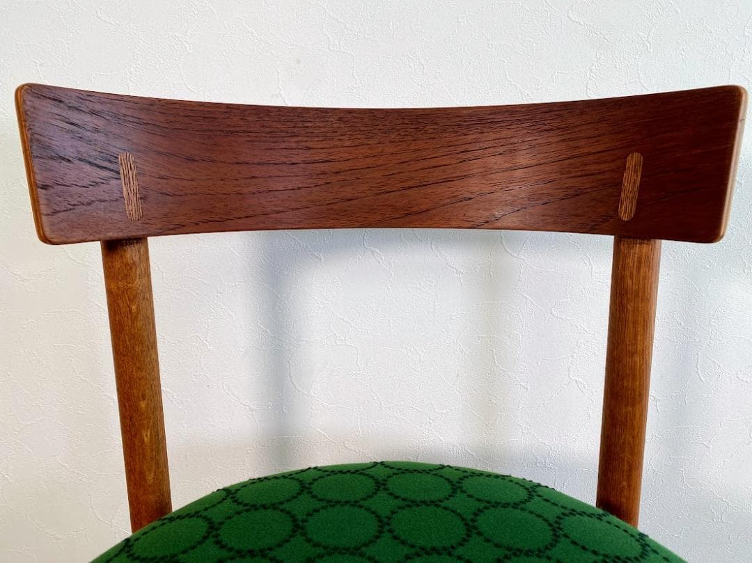 希少 70s 山口木材工芸 チーク×オーク ヴィンテージチェア 仕上済 ③