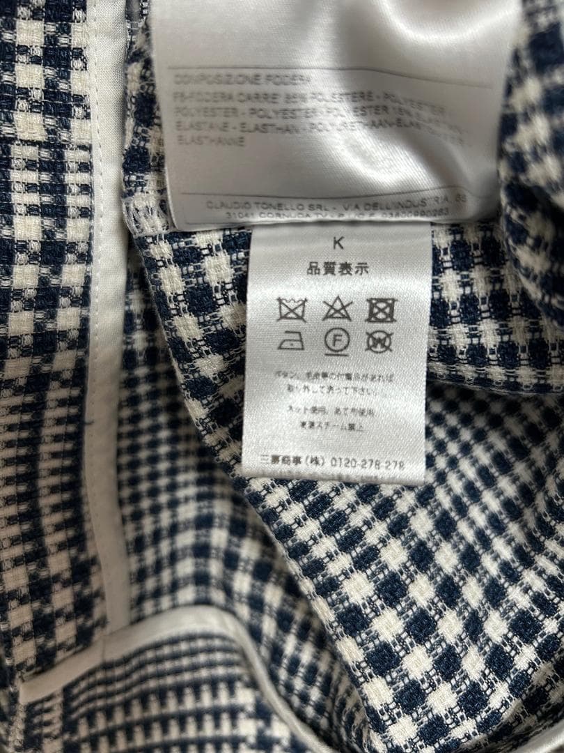 T-JACKET By TONELLO グレンチェック テーラード ジャケット