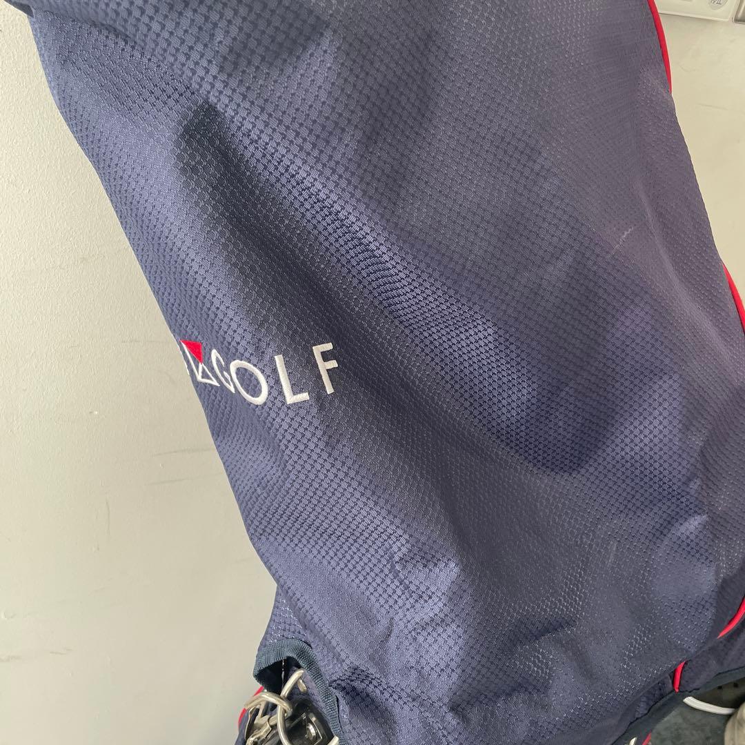 23区GOLF キャディバック ネイビー/レッド