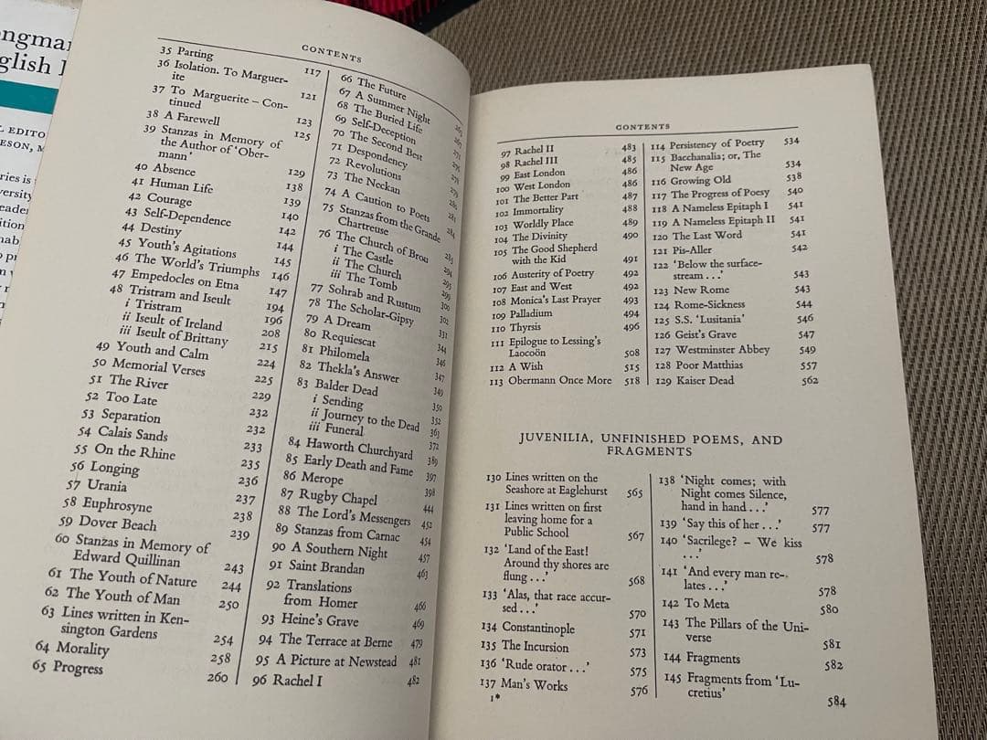 洋書 The Poems of Matthew Arnold ANNOTATED