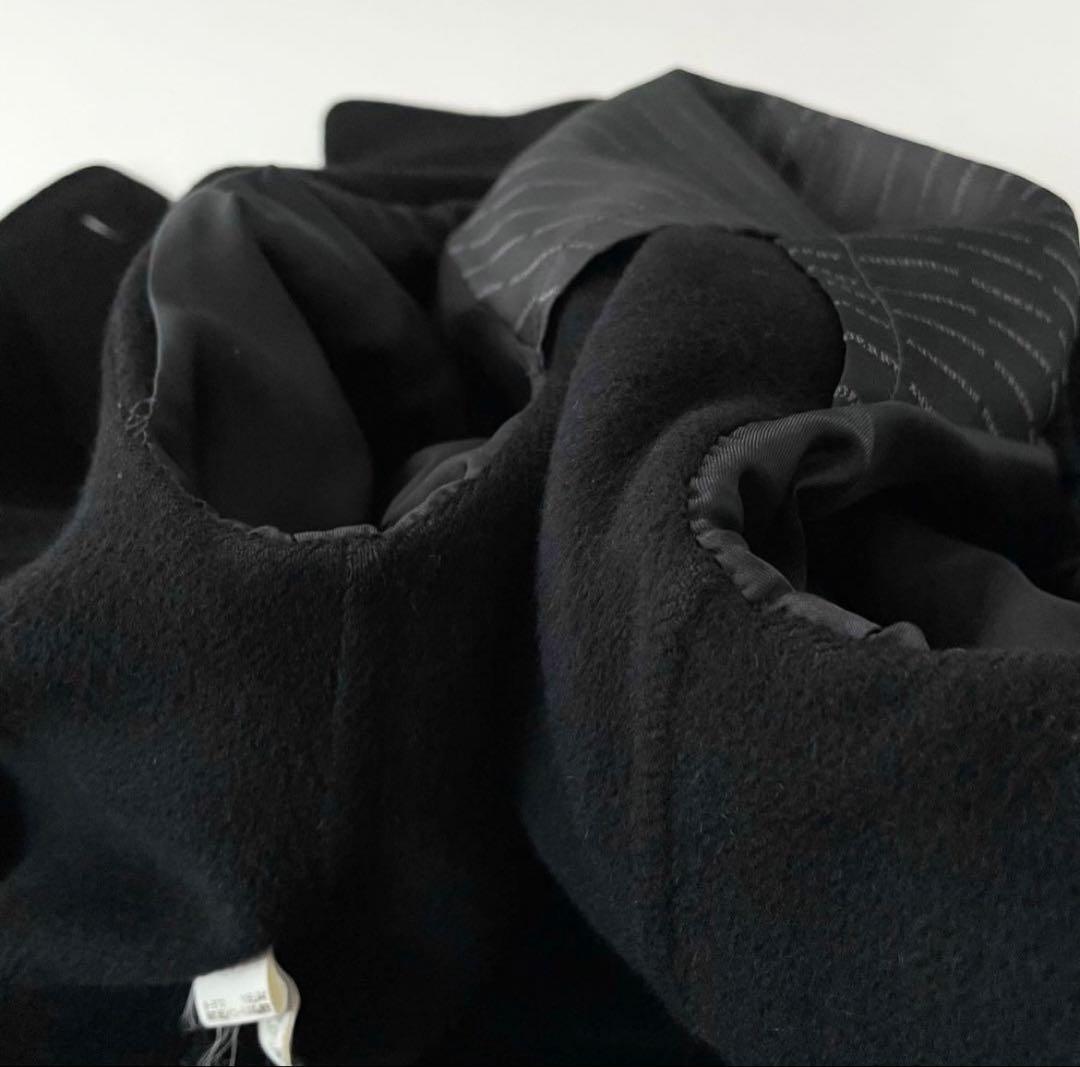 BURBERRY LONDON トレンチコート 黒 アンゴラ カシミヤ混羊革