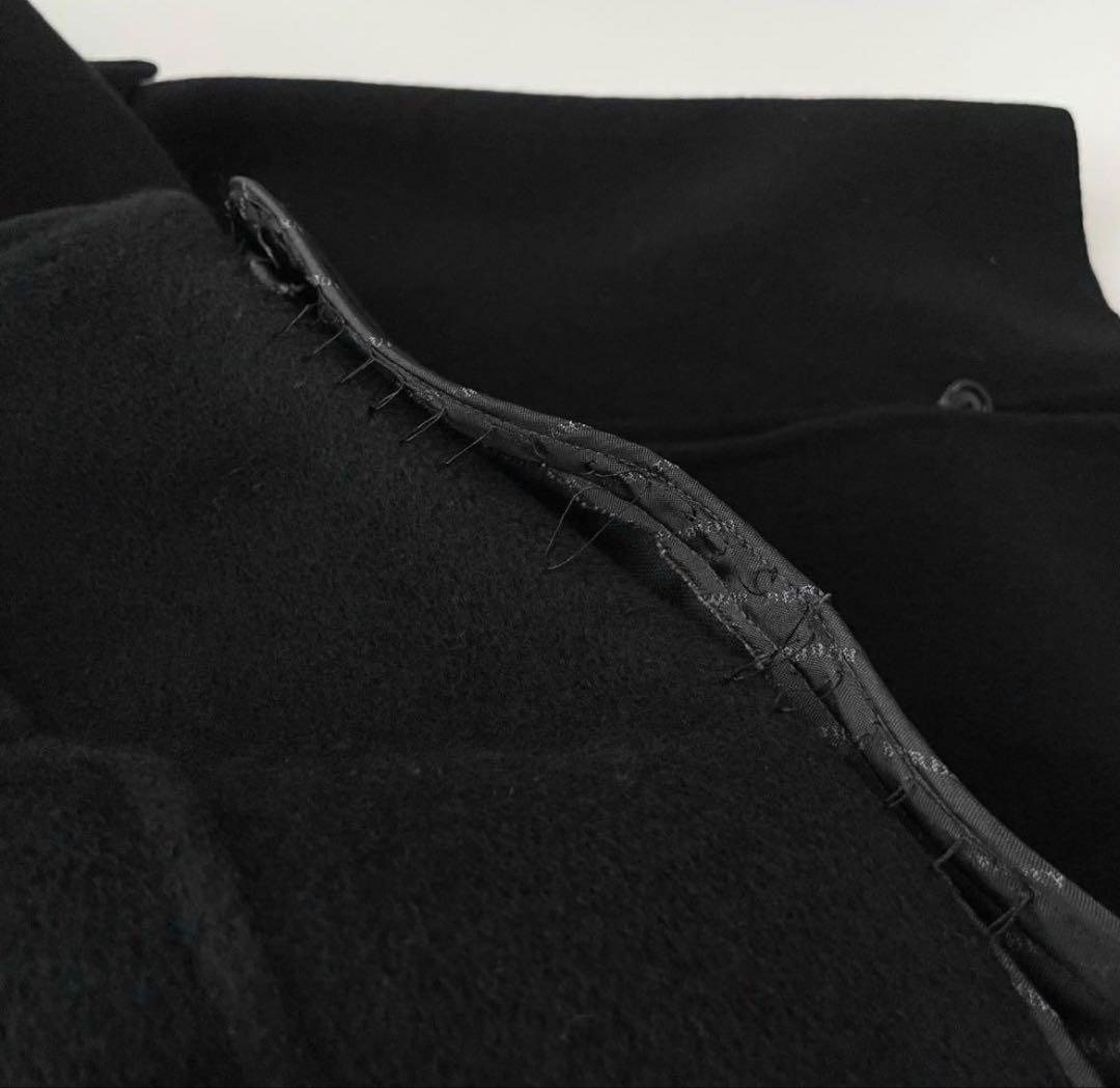 BURBERRY LONDON トレンチコート 黒 アンゴラ カシミヤ混羊革