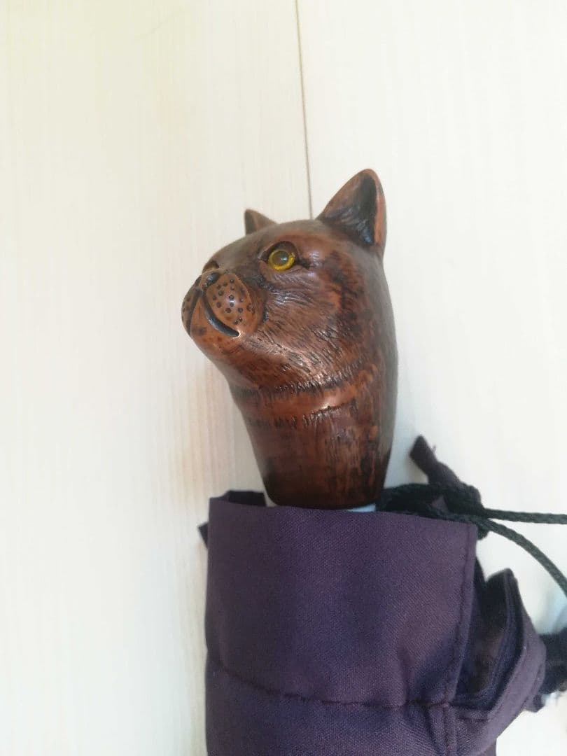 ★新価格★ Guy de jean 折り畳み傘 雨/日傘兼用：ネコ