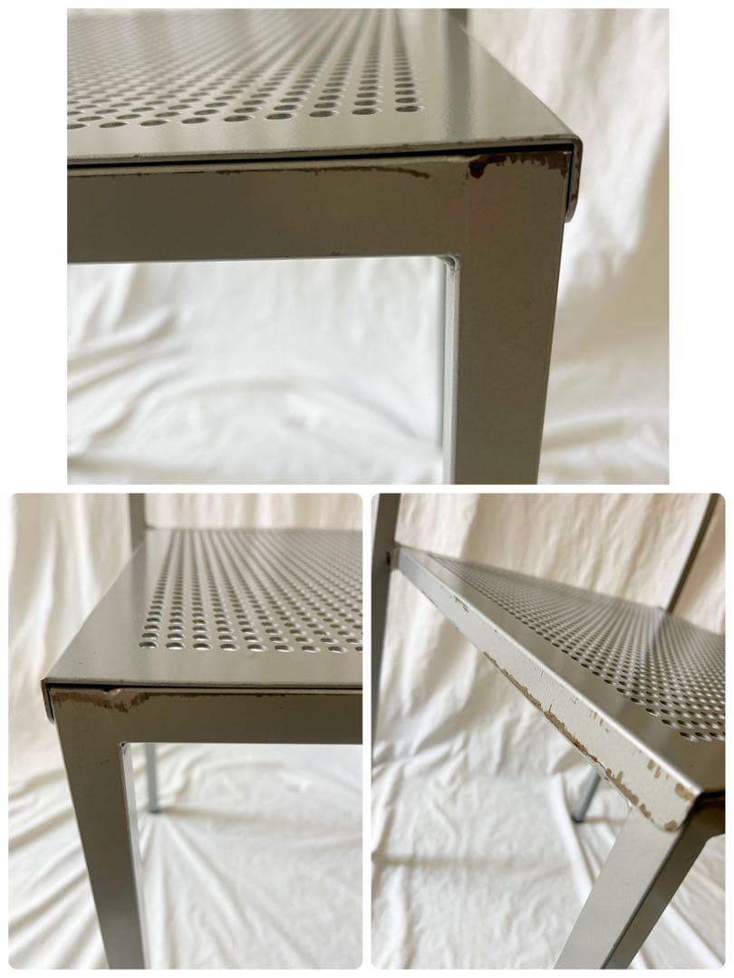 『ポストモダン』パンチングメタル　チェア　ヴィンテージ　三原昌平　モダン