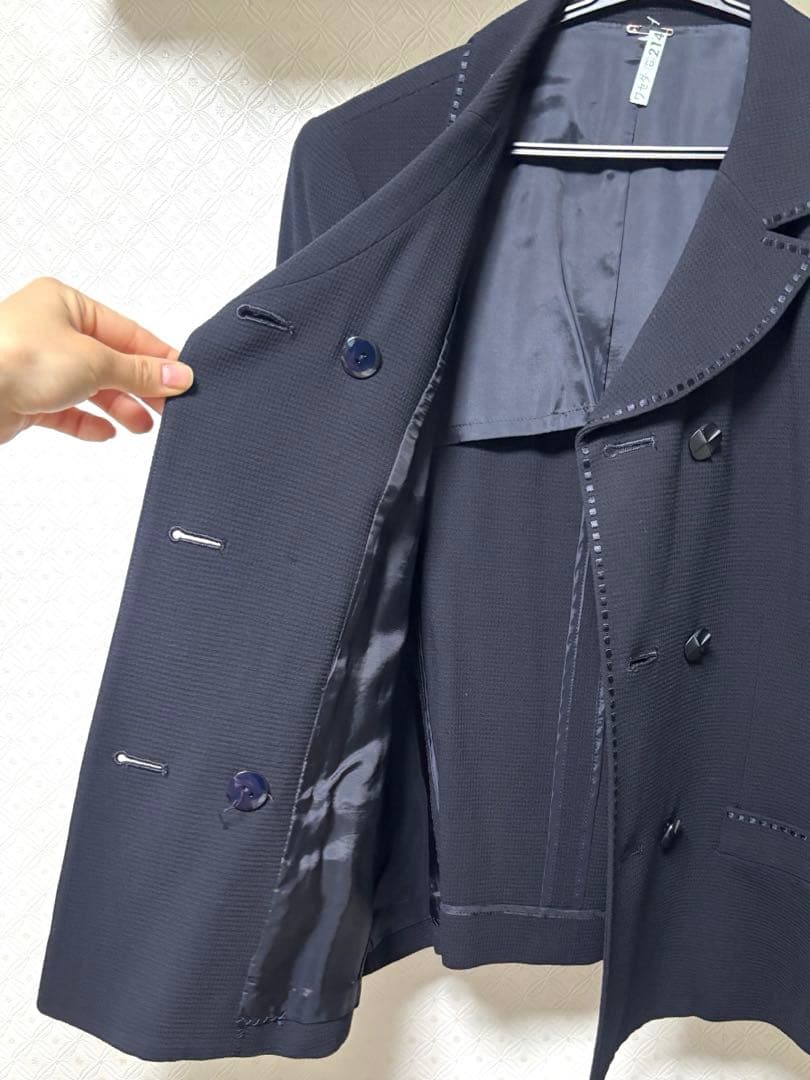 美品★レリアン お受験用　フォーマルスーツ 紺色