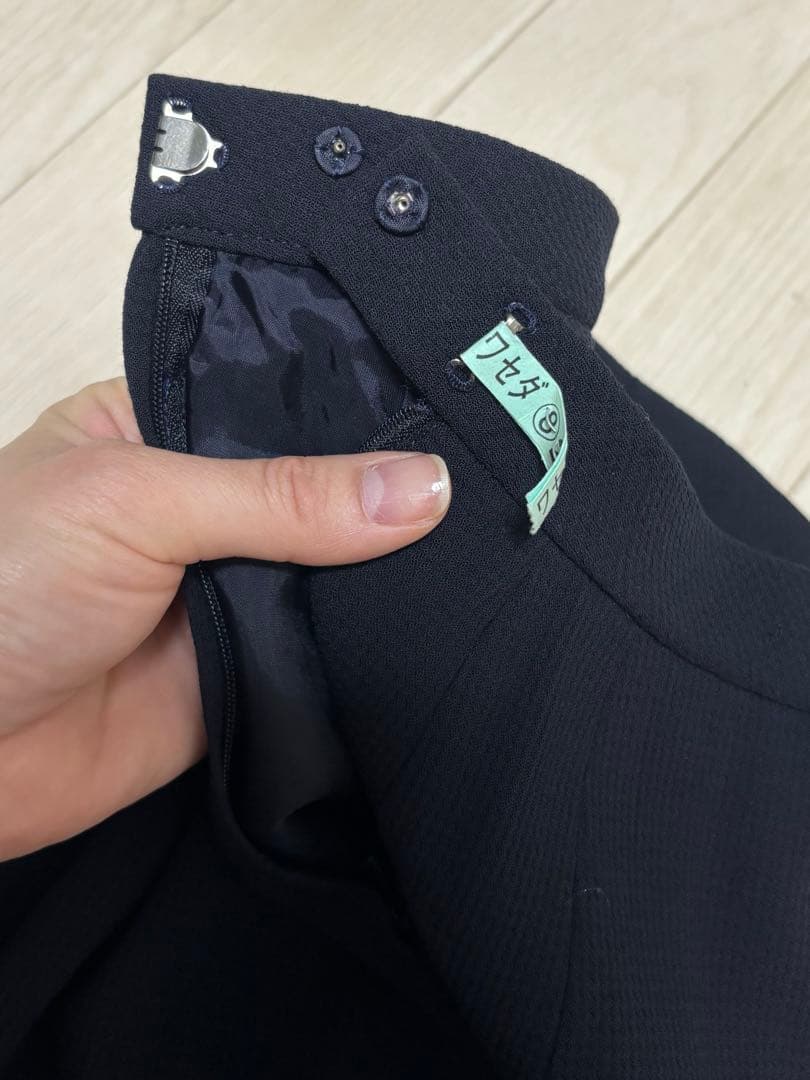 美品★レリアン お受験用　フォーマルスーツ 紺色