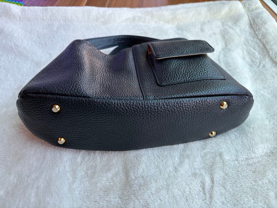 ATAO 2wayミニバッグショルダーバッグ　チヴィプラス　ネイビー　シボ革金具